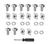Football Backplate Screws - 26 Pc Hardware, Secure Helmet Attachment Kit, Replace Loose Equipment Bolt, Stainless Steel Repair Set, High Vibration Stability Nut, Sports Gear Fastener | For Yout