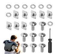 Football Backplate Screws - 26 Piece Hardware Set, Replacement Fasteners for Protective Gear Secure Mounting for Youth Football Training Practice Game Competition Sports Field