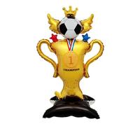 Football Balloons Set, Sports Event Decor, Giant Foil Decorations, Stadium Theme Props, for Birthday Party Match Viewing Bar Garden School Celebration Photography Booth Background Festive Arrangement