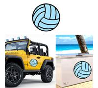 Football Bicolore Sticker Vinyl Cut High Quality. Adesivo Vinile Pallone Calcio