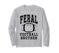 Football Brother Feral Football Big Little Bro Greatest Fan Maglia a Manica