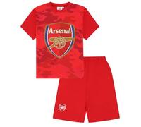 Football Club - Pigiama corto mimetico per ragazzi dell'Arsenal, Rosso, 9-10 Years