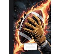 Football Composition Notebook: Wide Ruled Journal, Diary or Sketchbook , Notebook for Kids, Students and Teens, Perfect for School, College, Work and Home for Whiting, Journaling and Note