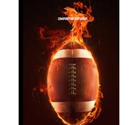 Football Composition Notebook, Writing Journal Wide-Ruled Lined Paper for School, Homeschool, and College & K-12 | 7.5” X 9.25” 110 Pgs. School Supply Libreta, Diario