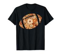 Football Fall Autumn Season Floral Blooms Aesthetic Maglietta