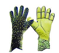 Football Goalkeeper Gloves, Soccer Goalie Glove, Premium Quality Latex Palm with Finger Spine Protection& Double Layer Wristband- Premium Designed Goalie Gloves for, Youth and Adult