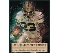 Football Graph Paper Notebook: Perfect for all subjects that require grid-lined paper, suitable for kids and adults at school, college, university, or work.