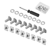 Football Helmet Hardware Kit - 26 pezzi Back Plate Set, Quick Release Soccer and Football Gear Hardware Set with Screws, Nuts and Washers For Youth Adult Helmets Sports Protection Shock Reduction Kit