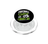 Football Is Calling & I Must Go Illustration Graphic Designs PopSockets PopGrip per MagSafe
