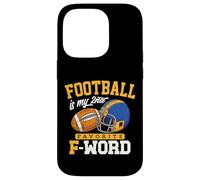 Football Is My Second Favorite F Word Funny Touchdown regali Custodia per iPhone 14 Pro