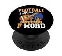 Football Is My Second Favorite F Word Funny Touchdown regali PopSockets PopGrip Adesivo