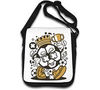 Football King Crown Champion - Borsa a tracolla per miglior giocatore di calcio, colore: Bianco
