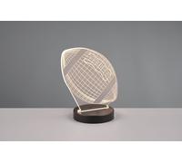 FOOTBALL LAMPADA DA TAVOLO LED 3,2W 250lm, 3000K DECORO PALLONE DA FOOTBALL ANCHE CON EFFETTO RGB H. 22CM