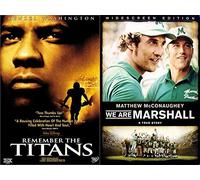 Football Movie Greats- Remember The Titans & We Are Marshall 2-DVD Feature Film Collection
