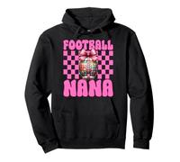 Football Nana Football Grandma Grammy Festa della mamma Coquette Felpa con Cappuccio