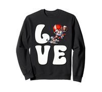 Football Player Gnomes Love Football Graphic For Mom And Dad Felpa