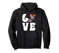 Football Player Gnomes Love Football Graphic For Mom And Dad Felpa con Cappuccio