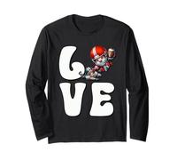 Football Player Gnomes Love Football Graphic For Mom And Dad Maglia a Manica