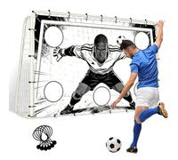 Football Practice Equipment - High Density Nylon, Portable Structure | Soccer Toss Netting Target, Accuracy Training Goal | Heavy Duty Hitting Cloth Auxiliary Skill Aid For School, Backyard