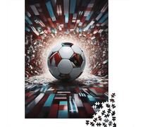 Football Puzzle Da 1000 Pezzi, World Flags Architettura Olistica, Esperienza Catartica, Decorazione Parlante 1000pcs (75x50cm)