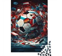 Football Puzzle Da 1000 Pezzi, World Flags Sfida Progressiva, Design Modulare, Regalo Ispiratore 14+ 1000pcs (75x50cm)