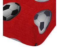 Football Red Lenzuolo con angoli per letto da 140 cm (140 x 200)