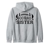 Football Sisters That's My Big Bro Little Sister Biggest Fan Felpa con Cappuccio