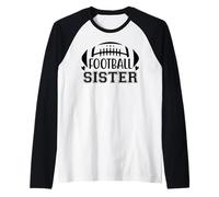 Football Sisters That's My Big Bro Little Sister Biggest Fan Maglia con Maniche Raglan