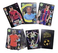 Football Stars Trading Cards Collection, set di 55 carte, edizione oro argento nero, leggenda del calcio (nero)