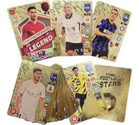 Football Stars Trading Cards Collection, set di 55 carte, oro/argento/nero, leggenda del calcio (oro)