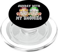 Football Sunday With My Gnomies American Football Gnome Dad PopSockets PopGrip per MagSafe