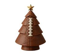 Football Tree Decorations - Festive Tabletop Christmas Tree for Seasonal Cheer, Compact Design with Fun Decorative Style, Holiday Ornament for House, Kitchen, Bathroom, Outdoor Use, 5.51x3.94 Inches