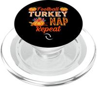 Football Turkey Nap Thanksgiving Thankful For Family PopSockets PopGrip per MagSafe