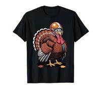 Football Turkey Player Funny Thanksgiving Game Day Maglietta