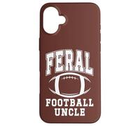 Football Uncle Loud Proud Feral Uncle Football Greatest Fan Custodia per iPhone 16 Plus