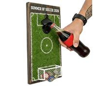 Football Wall Opener, Mounted Bottle Cap Catcher, 11.81in Sturdy Beer Tool with Soccer Field Feature, Heavy Duty Kitchen Accessory, Bar Gadget with Style, Fan Gear for Man Cave Soccer Fans