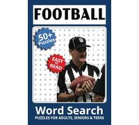 Football Word Search Book: Easy to Read Print about Football, Football Plays, NFL and More | 6x9 inches, 110 pages | 50+ Puzzles… Gift for Football Fans
