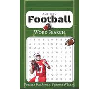 Football Word Search Puzzle Book: Word Searches with Easy to Read Print about American Football, NFL, Players, and More | 6x9 inches, 110 pages | 50+ ... for Vacations, Holidays, and Leisure Times