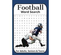 Football Word Search Puzzle Book: Word Searches with Easy to Read Print about Football, Football Plays, Football Terms, Football Equipment and More | ... Gift for Vacations, Holidays and Free Times
