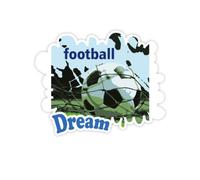 Football World First Movement Adesivi Citazione Sogno Decalcomanie in Vinile