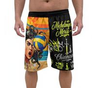 Footex Pantaloncini Beach Volley 100% Poliestere Grafica (M, Caravaggio)