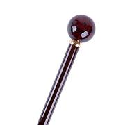 FootFitter Bastone da passeggio lungo Deluxe - Bastone da passeggio premium con manico elegante superiore (made in Italy) (Tortoiseshell Knob)