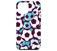 Footie Fan Pattern Love The Games Vintage Football Blu Custodia per iPhone 12 Pro Max