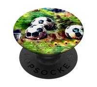 Footie Fan Su Un Campo Amore I Giochi Di Calcio Vintage Calcio PopSockets PopGrip Adesivo