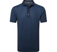 Footjoy Etched Texture Print Lisle Mens Navy L Polo