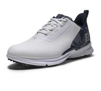 Footjoy FJ Fuel - Scarpe da Golf da Uomo, Colore: Bianco/Blu Navy/Argento, Taglia 42