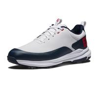 FootJoy Fj Tour Rival, Scarpe da Golf Uomo, Bianco Navy Red, 40.5 EU