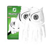 FootJoy Guanto WeatherSof 2-Pack, bianco/nero