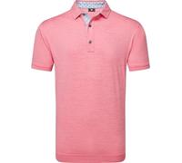 Footjoy Heather Lisle with Trim Mens Pink Lemonade Heather L Polo