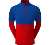 FootJoy Layer Colour Block 1/4 di zip, blu/rosso